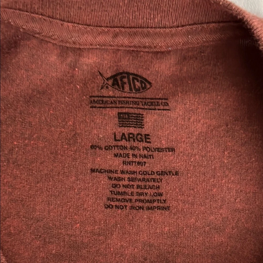 AFTCO Brick Red Graphic Tee - Picture 5 of 5